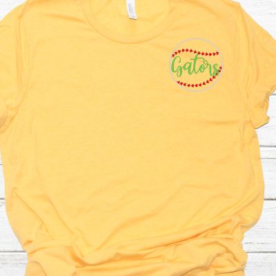 gators baseball pocket embroidery